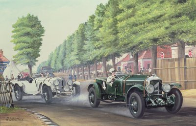 Duel v Pontlieu, Le Mans, 1930 (wc a kvaš na palubě) od Richard Wheatland
